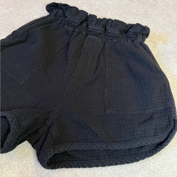Splendid Black Cotton Gauze Hugh Waisted Shorts Size XS - Picture 3 of 13